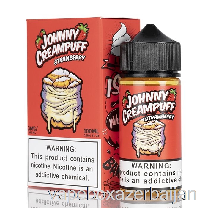 Vape Azerbaijan Strawberry - Johnny Creampuff - 100mL 0mg